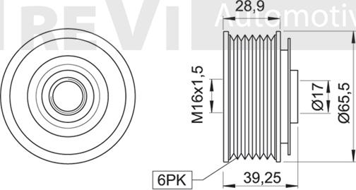 Trevi Automotive AP1081 - Remenica, alternator www.molydon.hr