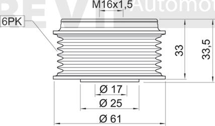 Trevi Automotive AP1034 - Remenica, alternator www.molydon.hr