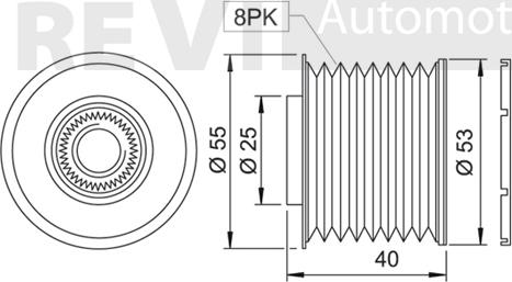 Trevi Automotive AP1036 - Remenica, alternator www.molydon.hr