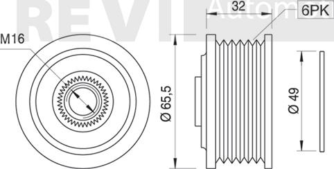 Trevi Automotive AP1020 - Remenica, alternator www.molydon.hr