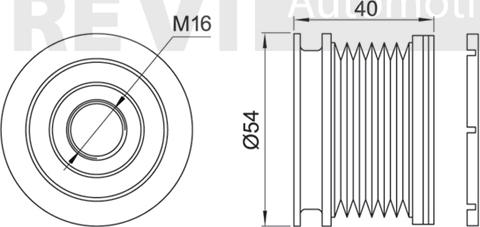 Trevi Automotive AP1077 - Remenica, alternator www.molydon.hr