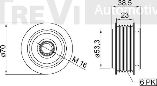 Trevi Automotive AP1194 - Remenica, alternator www.molydon.hr