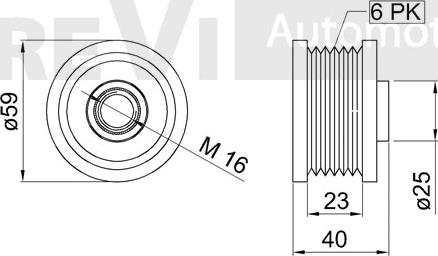 Trevi Automotive AP1195 - Remenica, alternator www.molydon.hr