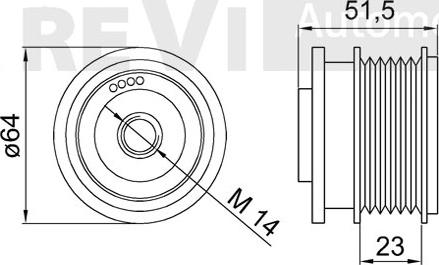 Trevi Automotive AP1191 - Remenica, alternator www.molydon.hr