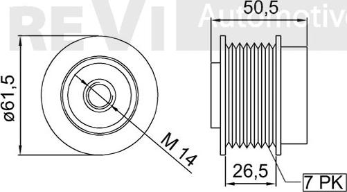 Trevi Automotive AP1192 - Remenica, alternator www.molydon.hr