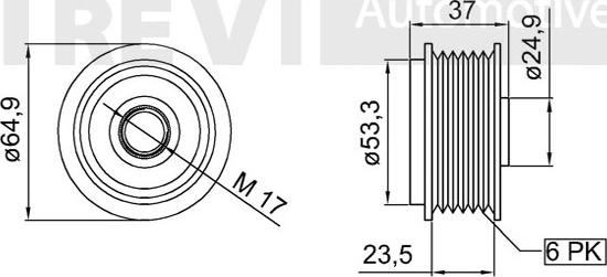 Trevi Automotive AP1149 - Remenica, alternator www.molydon.hr