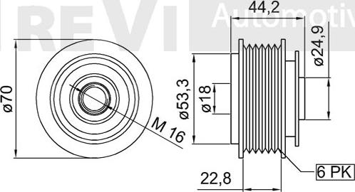 Trevi Automotive AP1104 - Remenica, alternator www.molydon.hr