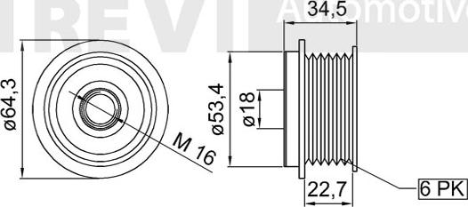 Trevi Automotive AP1101 - Remenica, alternator www.molydon.hr