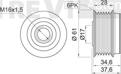 Trevi Automotive AP1135 - Remenica, alternator www.molydon.hr