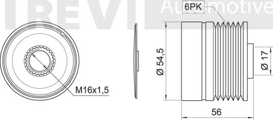 Trevi Automotive AP1129 - Remenica, alternator www.molydon.hr