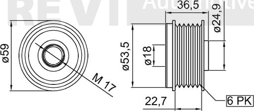 Trevi Automotive AP1122 - Remenica, alternator www.molydon.hr