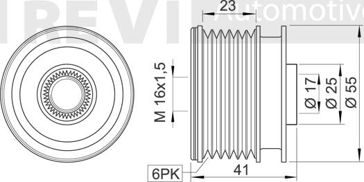 Trevi Automotive AP1172 - Remenica, alternator www.molydon.hr