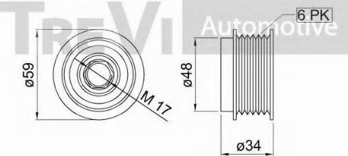 Trevi Automotive AP1207 - Remenica, alternator www.molydon.hr