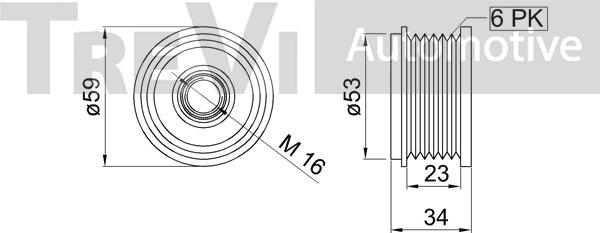 Trevi Automotive AP1218 - Remenica, alternator www.molydon.hr