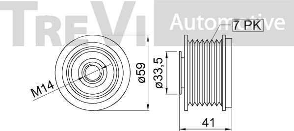 Trevi Automotive AP1228 - Remenica, alternator www.molydon.hr