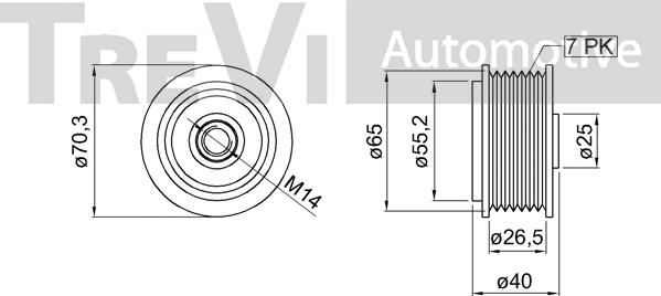 Trevi Automotive AP1223 - Remenica, alternator www.molydon.hr