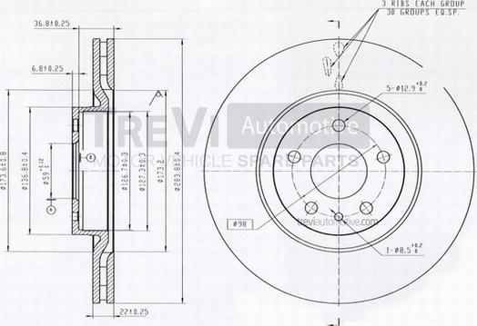 Trevi Automotive BD1094 - Kočioni disk www.molydon.hr