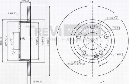 Trevi Automotive BD1046 - Kočioni disk www.molydon.hr