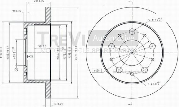 Trevi Automotive BD1040 - Kočioni disk www.molydon.hr