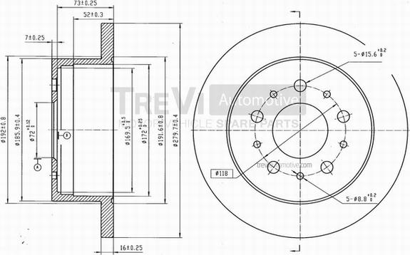 Trevi Automotive BD1041 - Kočioni disk www.molydon.hr