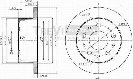 Trevi Automotive BD1042 - Kočioni disk www.molydon.hr