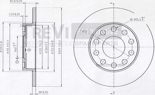 Trevi Automotive BD1050 - Kočioni disk www.molydon.hr