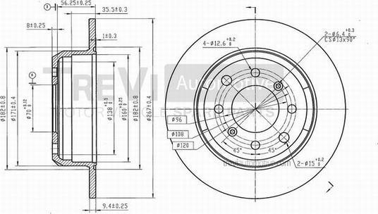 Trevi Automotive BD1000 - Kočioni disk www.molydon.hr