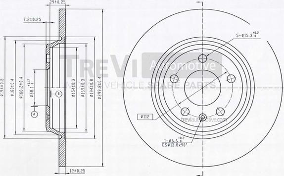 Trevi Automotive BD1083 - Kočioni disk www.molydon.hr