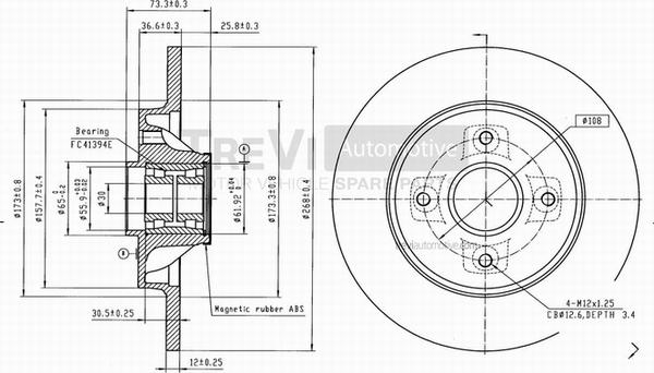 Trevi Automotive BD1082 - Kočioni disk www.molydon.hr