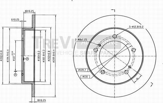 Trevi Automotive BD1020 - Kočioni disk www.molydon.hr