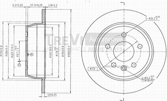 Trevi Automotive BD1027 - Kočioni disk www.molydon.hr