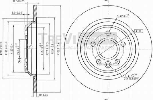 Trevi Automotive BD1079 - Kočioni disk www.molydon.hr