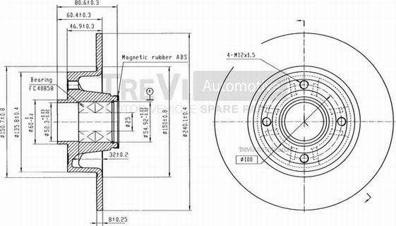 Trevi Automotive BD1071 - Kočioni disk www.molydon.hr