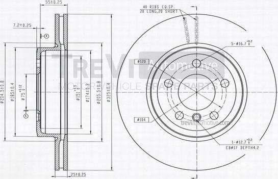 Trevi Automotive BD1192 - Kočioni disk www.molydon.hr