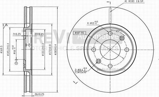 Trevi Automotive BD1197 - Kočioni disk www.molydon.hr