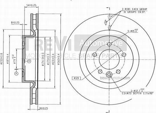 Trevi Automotive BD1156 - Kočioni disk www.molydon.hr