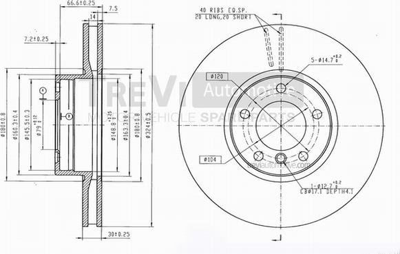 Trevi Automotive BD1161 - Kočioni disk www.molydon.hr