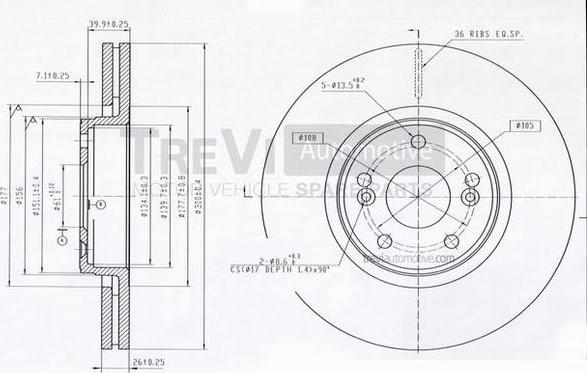 Trevi Automotive BD1163 - Kočioni disk www.molydon.hr