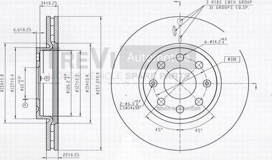 Trevi Automotive BD1105 - Kočioni disk www.molydon.hr