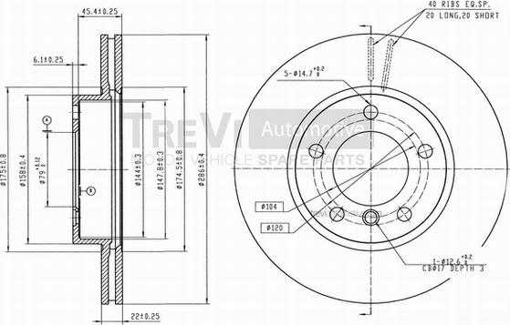 Trevi Automotive BD1100 - Kočioni disk www.molydon.hr