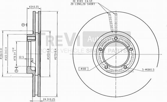 Trevi Automotive BD1112 - Kočioni disk www.molydon.hr