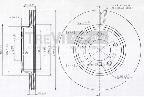 Trevi Automotive BD1124 - Kočioni disk www.molydon.hr