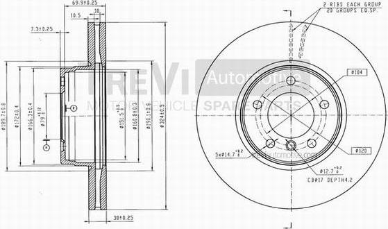 Trevi Automotive BD1173 - Kočioni disk www.molydon.hr