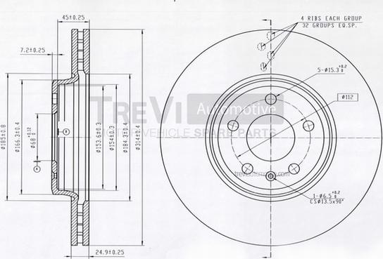 Trevi Automotive BD1241 - Kočioni disk www.molydon.hr