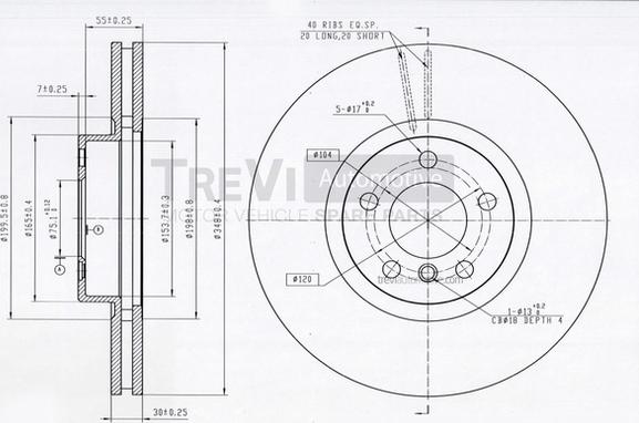 Trevi Automotive BD1209 - Kočioni disk www.molydon.hr