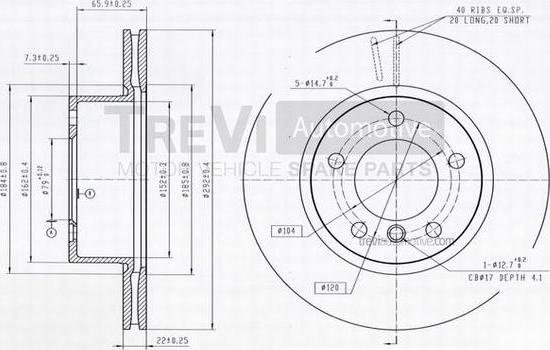 Trevi Automotive BD1201 - Kočioni disk www.molydon.hr