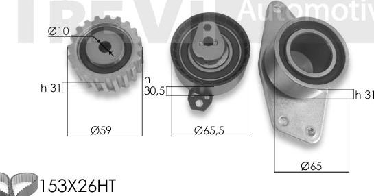 Trevi Automotive KD1457 - Komplet zupčastog remena www.molydon.hr