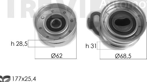 Trevi Automotive KD1405 - Komplet zupčastog remena www.molydon.hr