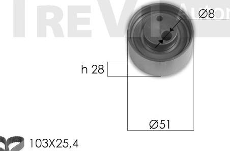 Trevi Automotive KD1414 - Komplet zupčastog remena www.molydon.hr