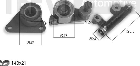 Trevi Automotive KD1416 - Komplet zupčastog remena www.molydon.hr